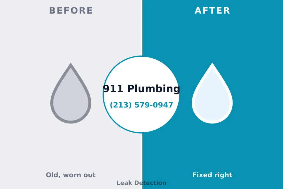 Before and after: plumbing repair Watsontown, PA